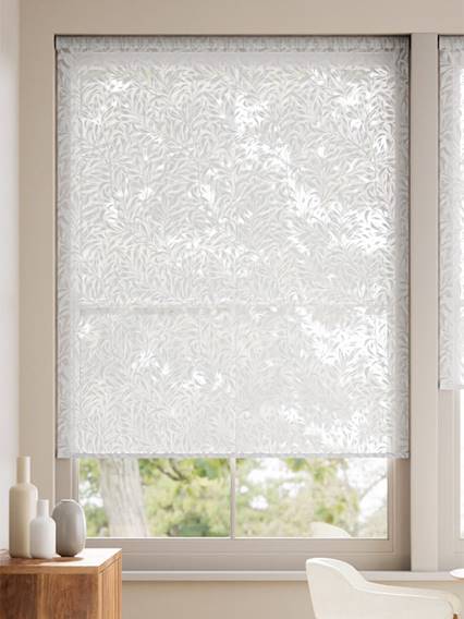 Twist2Go William Morris Willow Bough Voile Silver Roller Blind thumbnail image