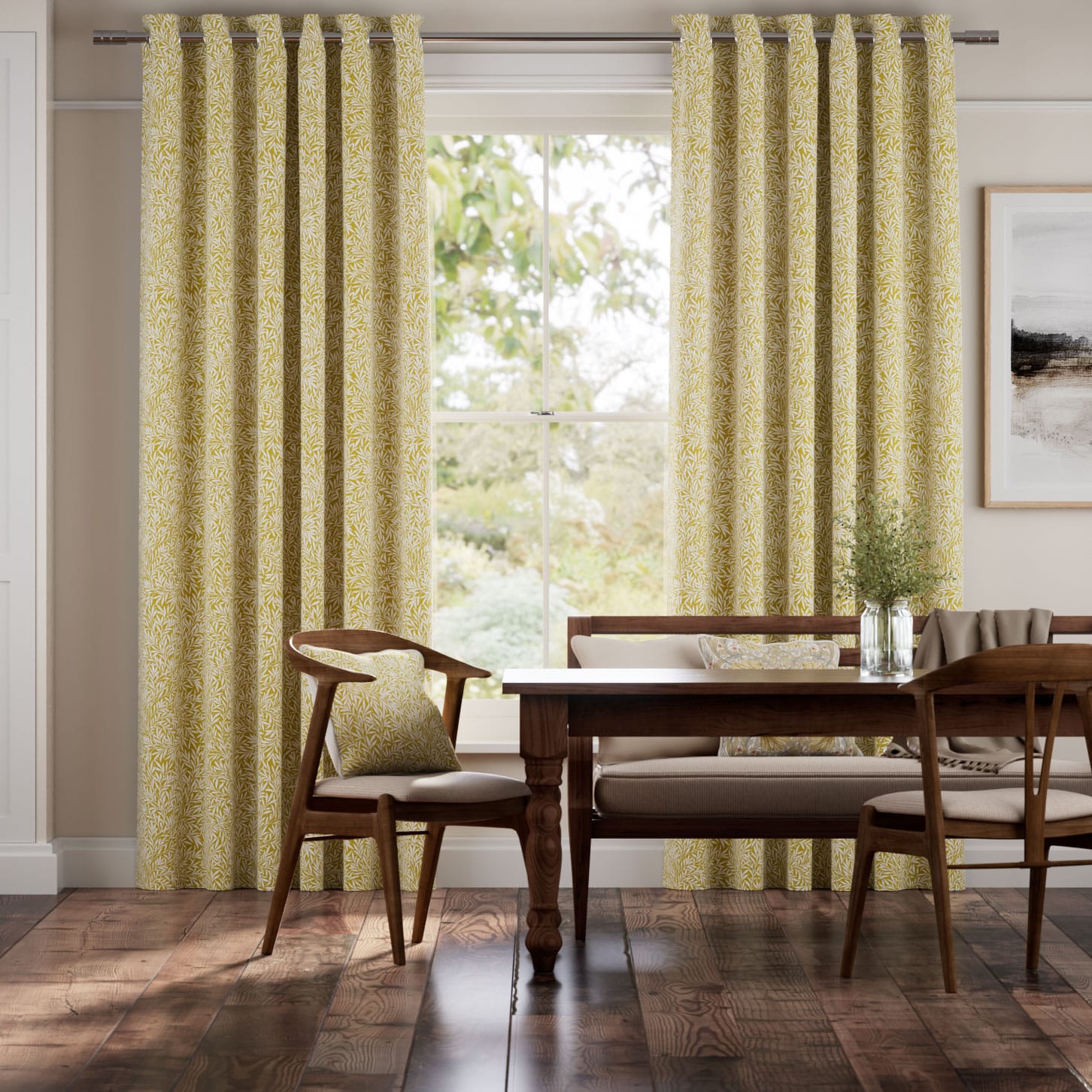 William Morris Willow Ochre Curtains thumbnail image