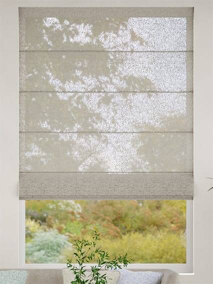 William Morris Willow Voile Pebble Roman Blind thumbnail image