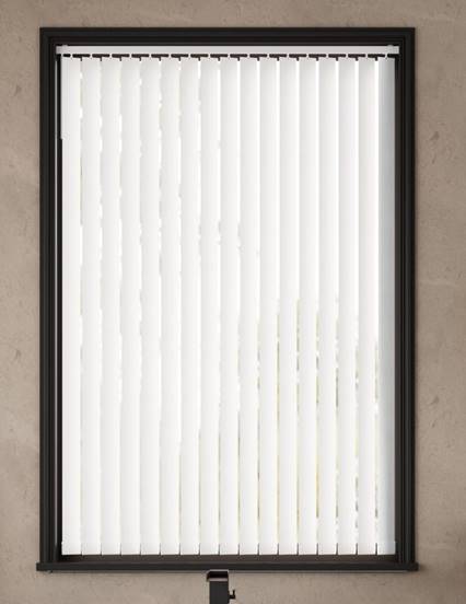 Williamsburg Frost White Vertical Blind thumbnail image