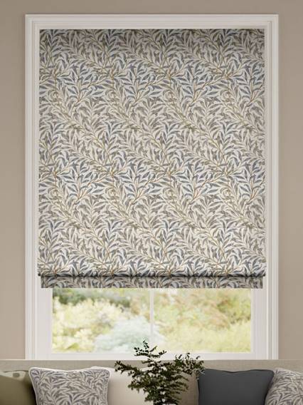 Electric William Morris Willow Bough Mink Roman Blind thumbnail image