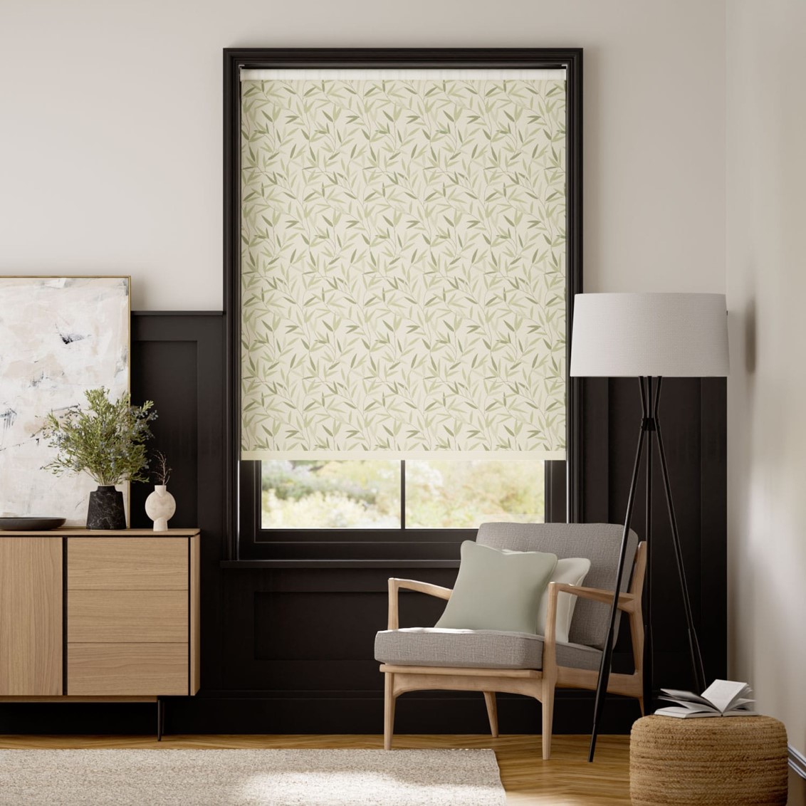 Willow Leaf Hedgerow Roller Blind