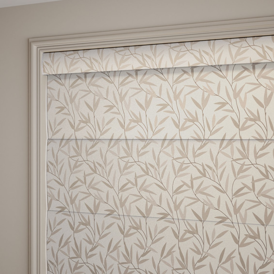 Willow Leaf Natural  Roman Blind