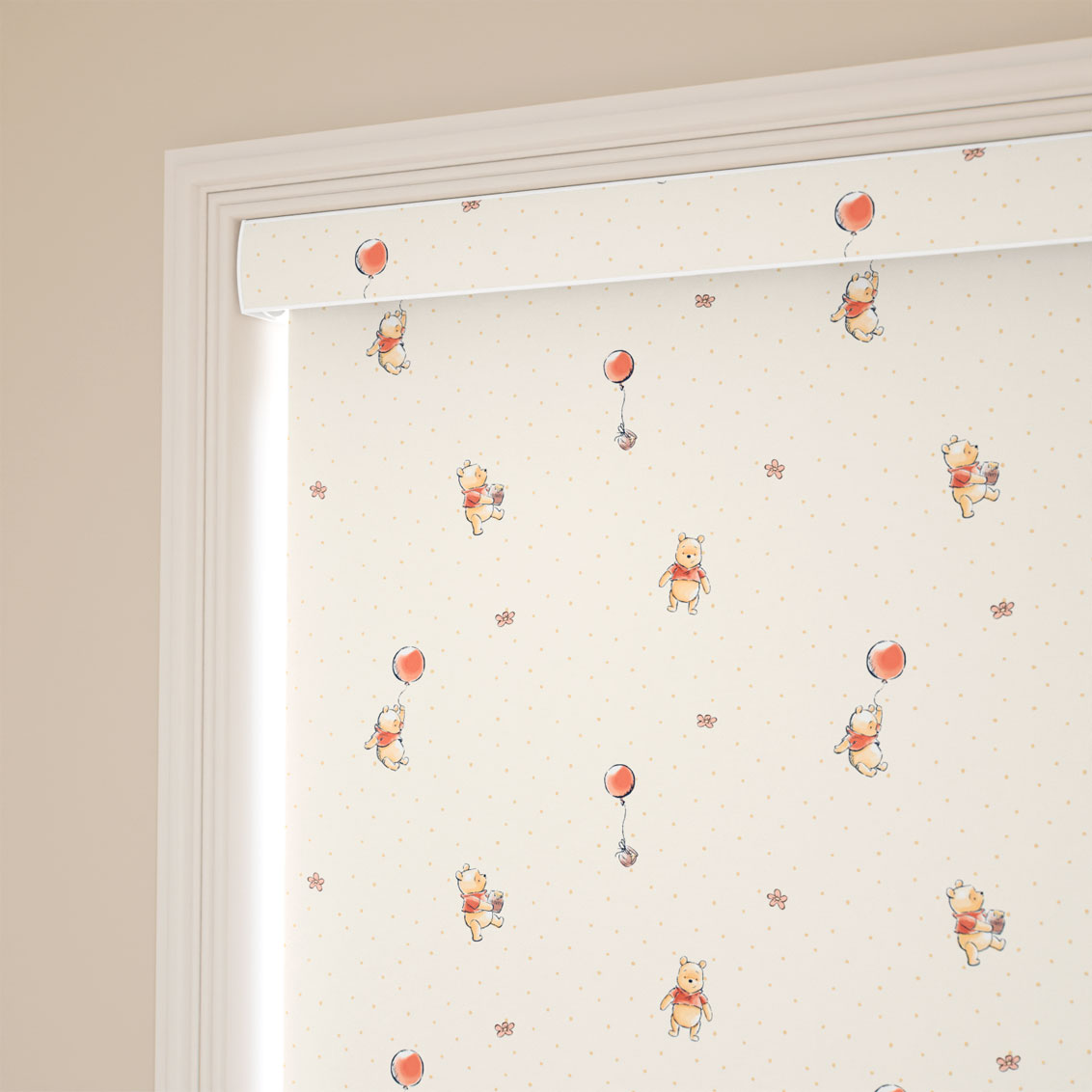 Winnie the Pooh's Hunny Daydream Blackout Buttermilk Roller Blind