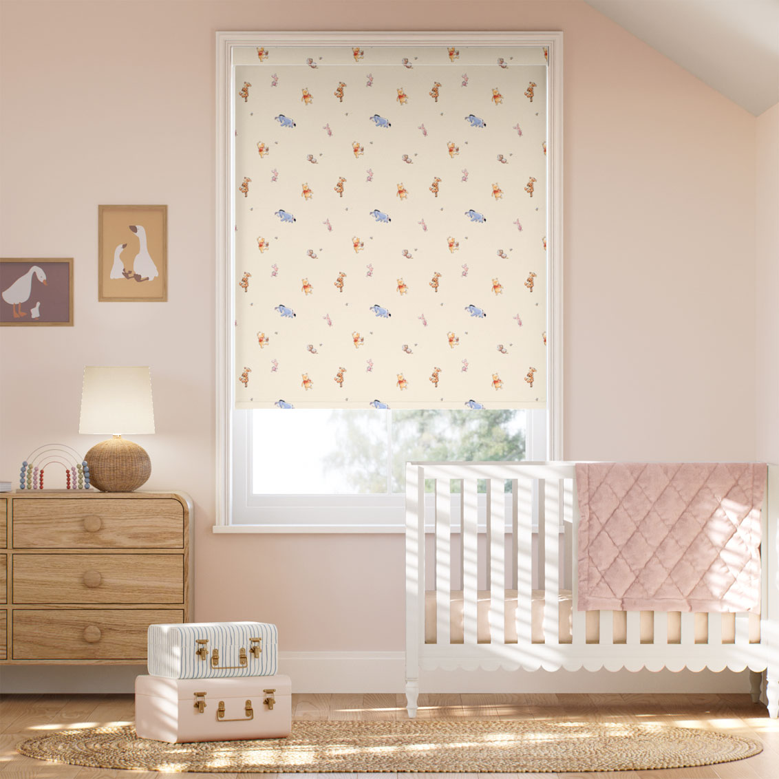 Winnie the Pooh & Friends Blackout Honey Oat Roller Blind