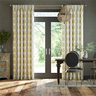 Winter Leaf Biscotti Curtains thumbnail image