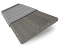 City Grey & Steel Wooden Blind swatch image