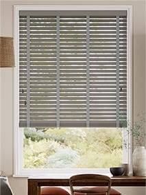 City Grey & Steel Wooden Blind thumbnail image