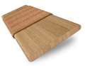 Warm Maple & Pecan Faux Wooden Blind - 50mm Slat sample image