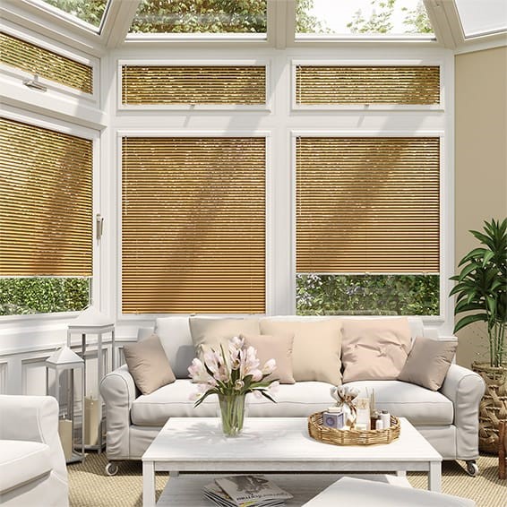 PerfectFIT Woodgrain Honey Oak Venetian Conservatory Blind