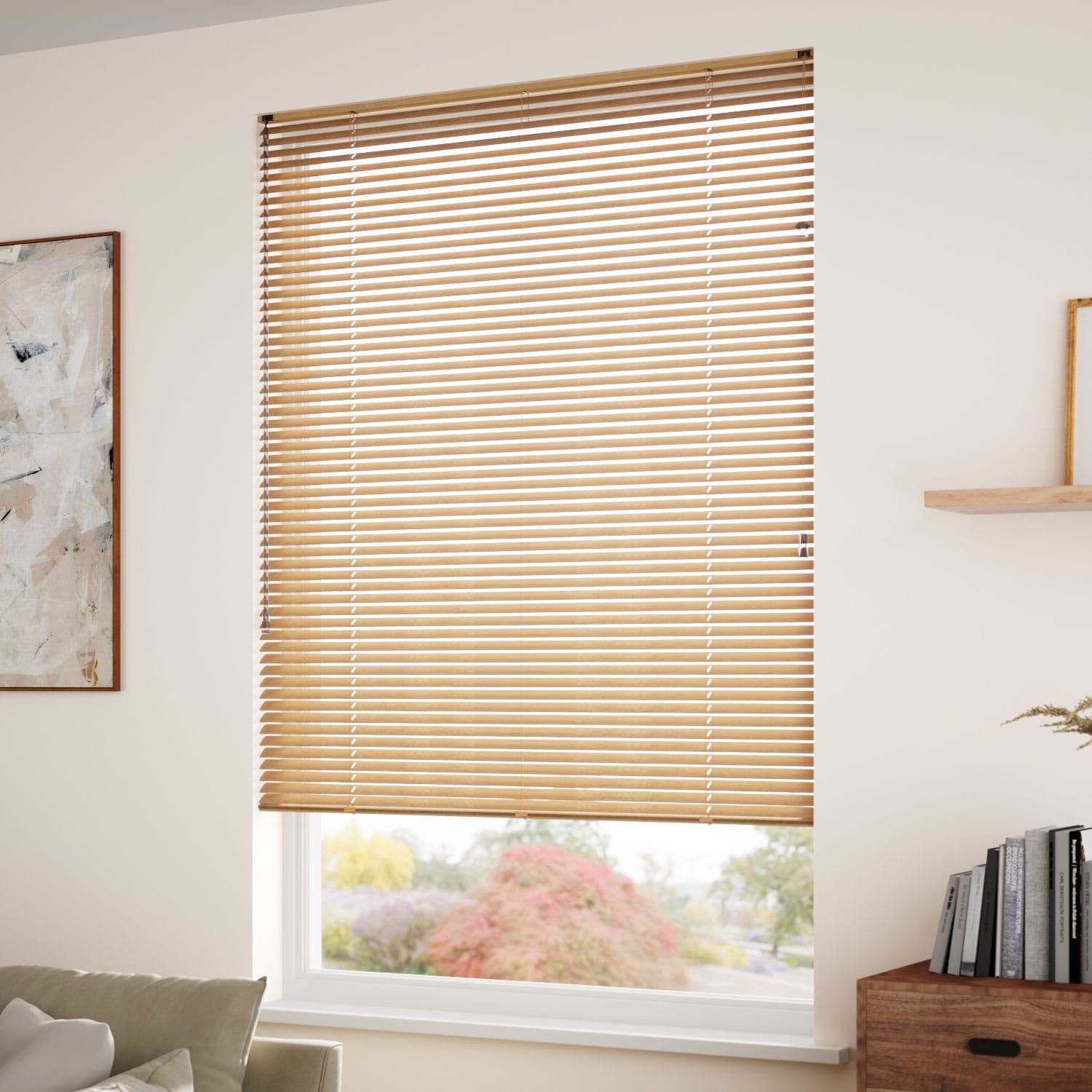 Woodgrain Oak Venetian Blind - 25mm Slat