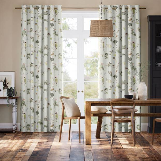 Woodland Chorus Multi Sage Curtains thumbnail image