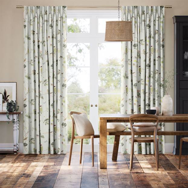 Woodland Chorus Multi Sage Curtains thumbnail image