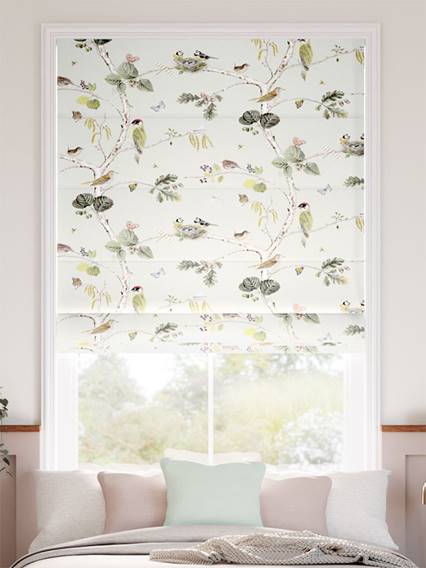 Woodland Chorus Multi Sage Roman Blind thumbnail image