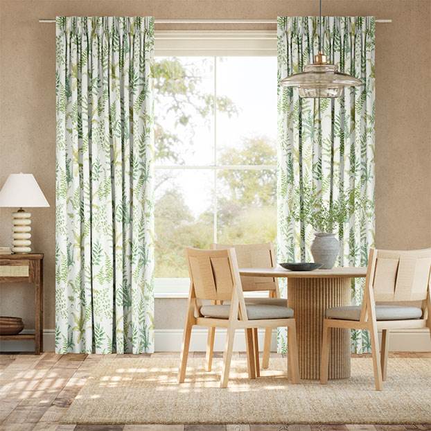 Woodland Fern Green Curtains thumbnail image