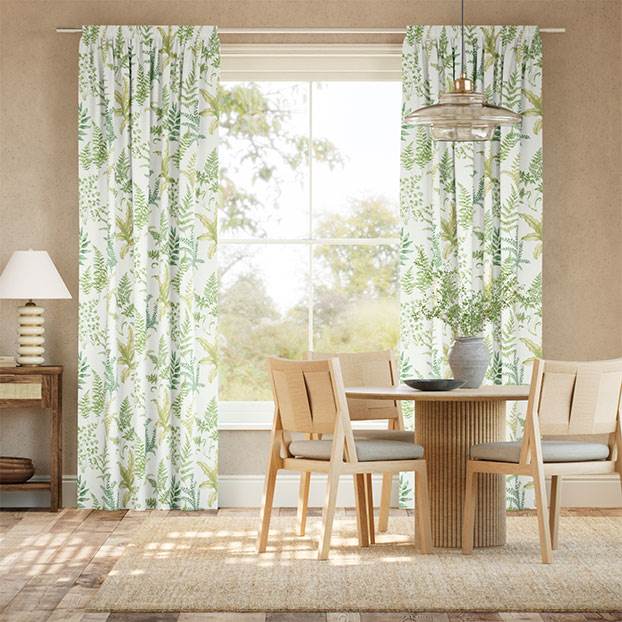 Woodland Fern Green Curtains thumbnail image