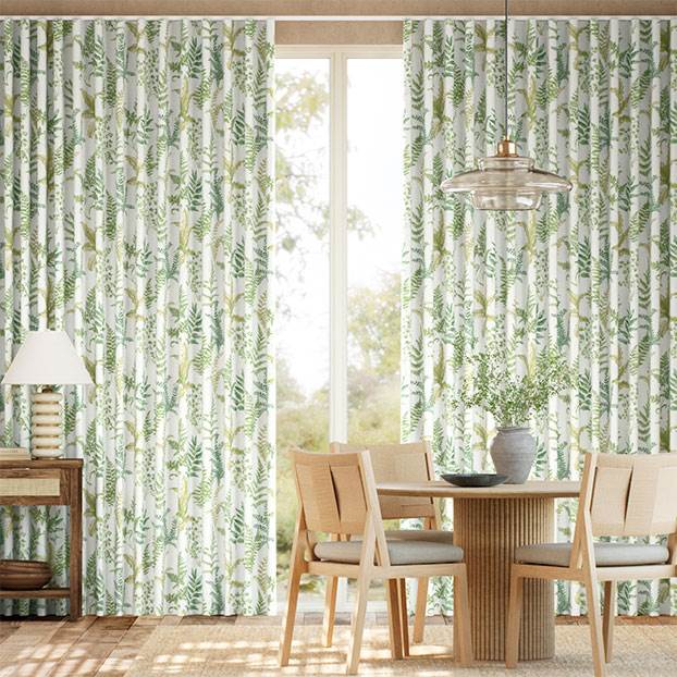 Woodland Fern Green Curtains thumbnail image