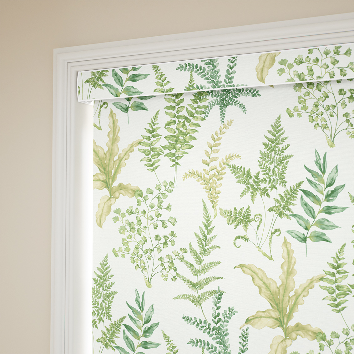 Woodland Fern Green Roller Blind