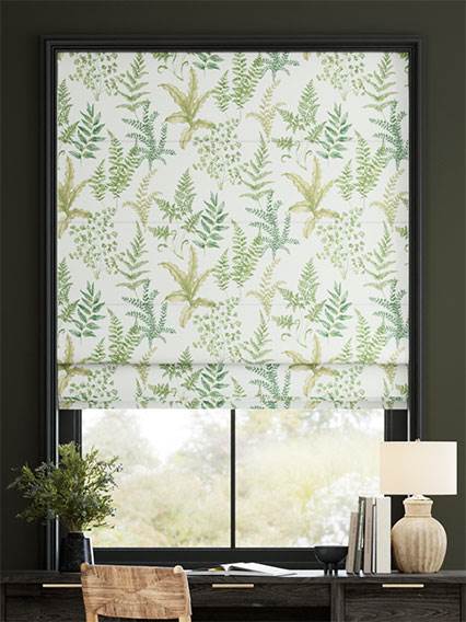 Woodland Fern Green Roman Blind thumbnail image