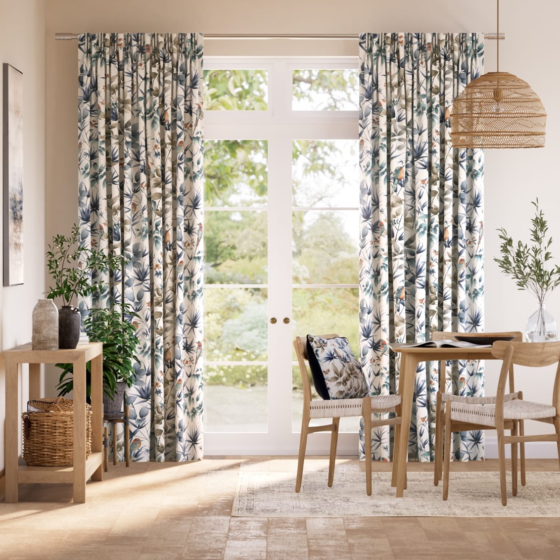 Paradiso Blue Stone Curtains