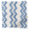 Zig Zag Blue & Neutral Roller Blind sample image