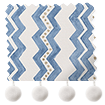 Zig Zag Pom-Pom Blue & Neutral swatch image