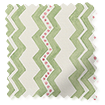 Zig Zag Green & Blush Roller Blind sample image
