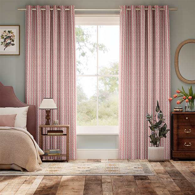 Zig Zag Spice & Teal Curtains thumbnail image