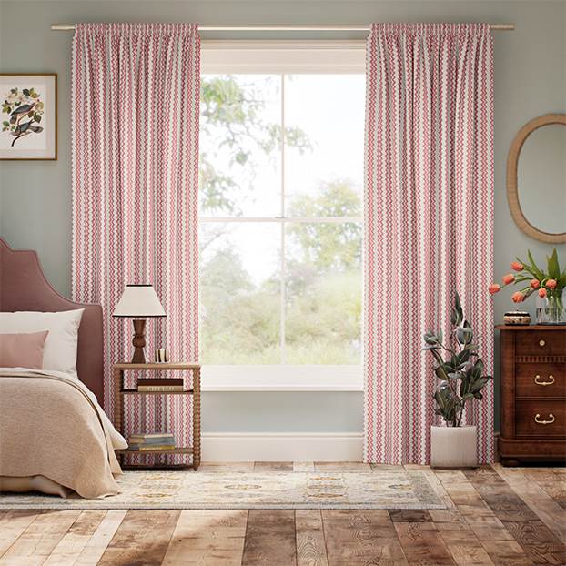 Zig Zag Spice & Teal Curtains thumbnail image