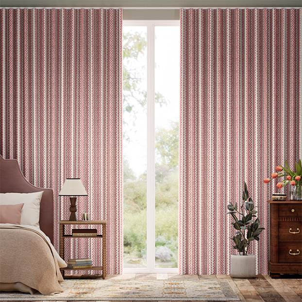 Zig Zag Spice & Teal Curtains thumbnail image