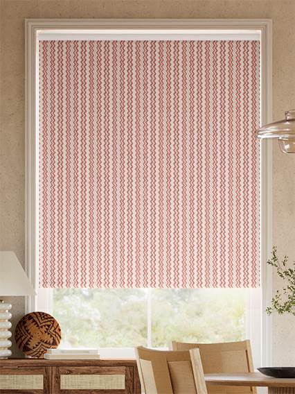 Zig Zag Spice & Teal Roller Blind thumbnail image