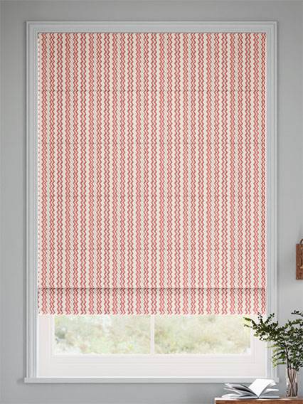 Zig Zag Spice & Teal Roman Blind thumbnail image
