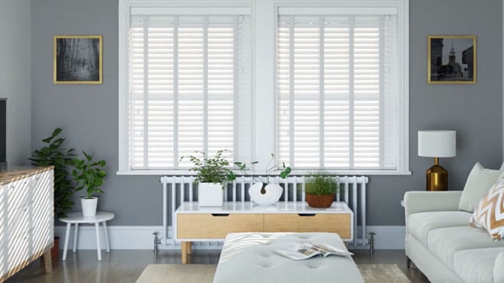 Width: 105cm / Drop: 200cm Real Wood With Tape Join Slats Colour WHITE for Home Office Bedroom Easy Fit and Trimmable Aprica Venetian Window Blinds 