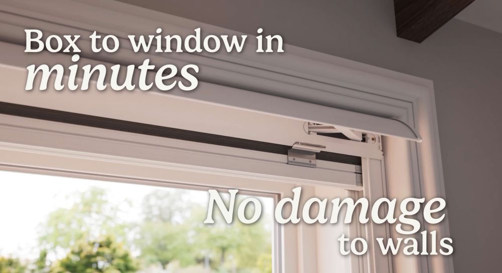 Install in moments, no tools needed
